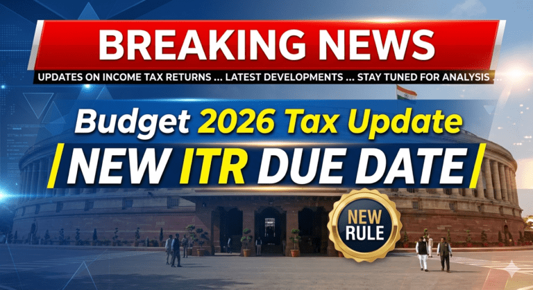 New itr due date budget 2026