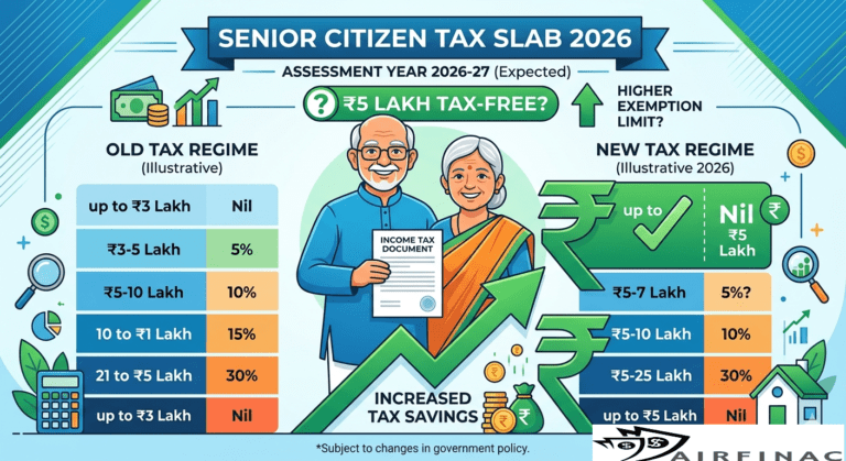 Income Tax Slab for Senior Citizens FY 2025-26